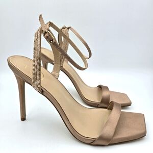 NWOT Sam Edelman Ophelia Heeled Ankle Strap Sandals, Soft Praline, Women's 10.5